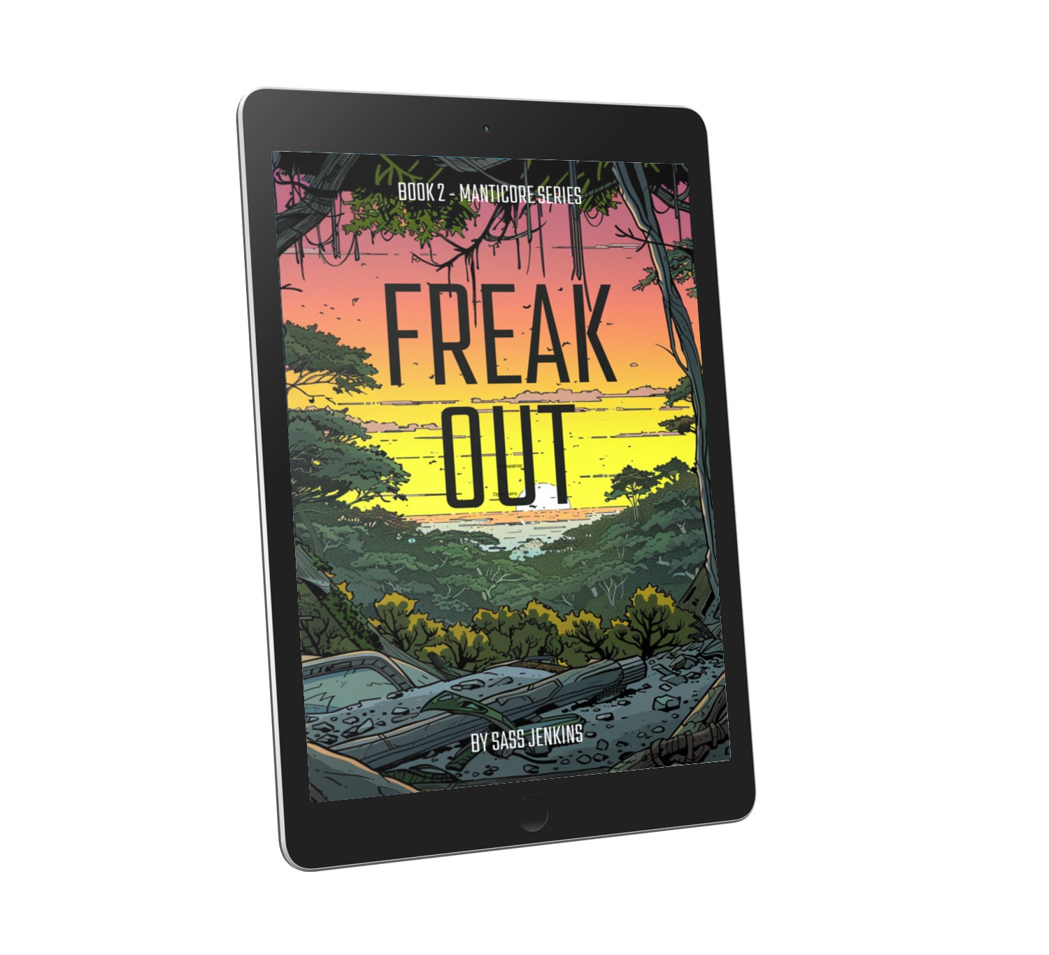 Freak Out, Book 2 in the Manticore Series, YA eBook sci fi adventure illustrated novel
